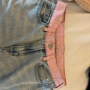 American eagle pink band jeans